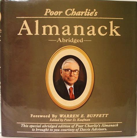 charlie munger book poor charlie's almanack